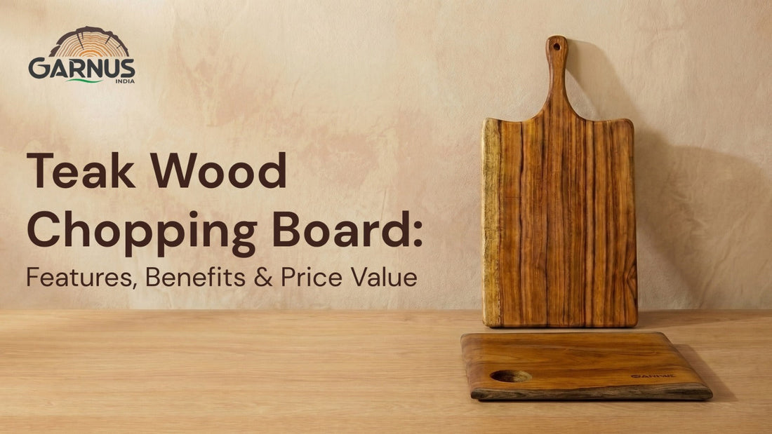 Premium teak wood chopping board for modern kitchens
