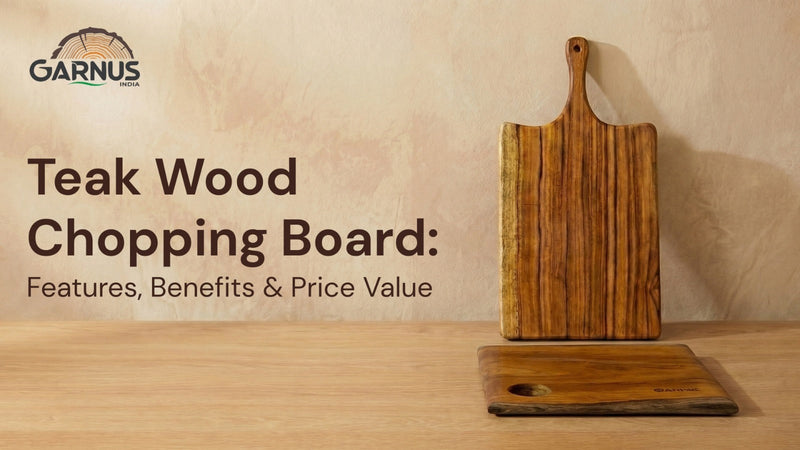 Premium teak wood chopping board for modern kitchens