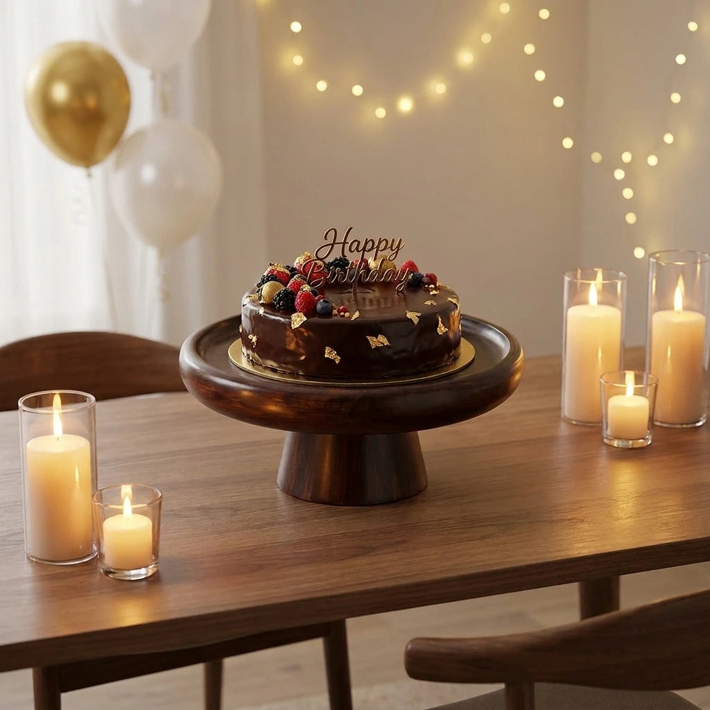 Premium Sheesham Wood Cake Stand