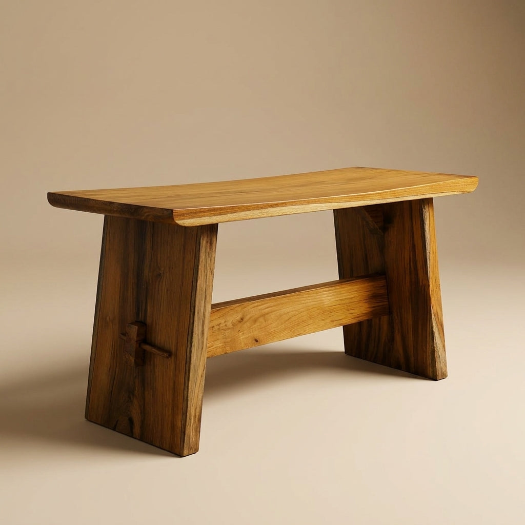 Taal Wooden Solid Bench - Medium