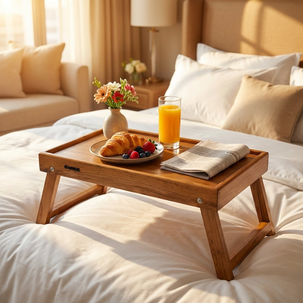 Multipurpose Teak Wood Foldable Table