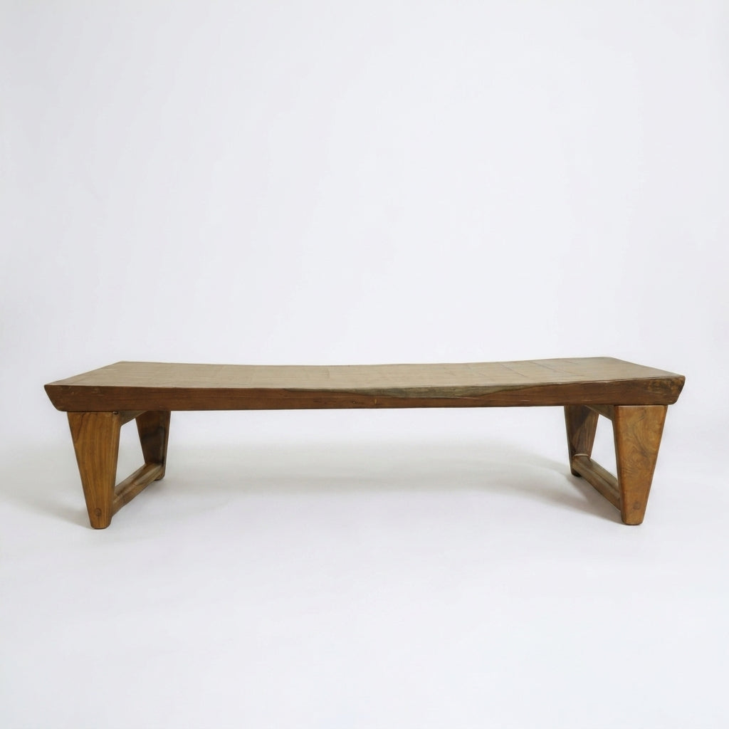 Premium Teak Wood Yoga Bench
