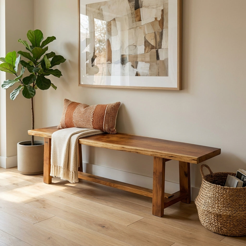 Tarana Solid Wood Long  Bench – 4 Seater