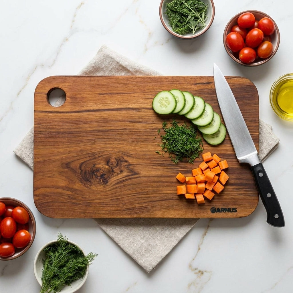 Teak Wood Rectangular Cutting Board