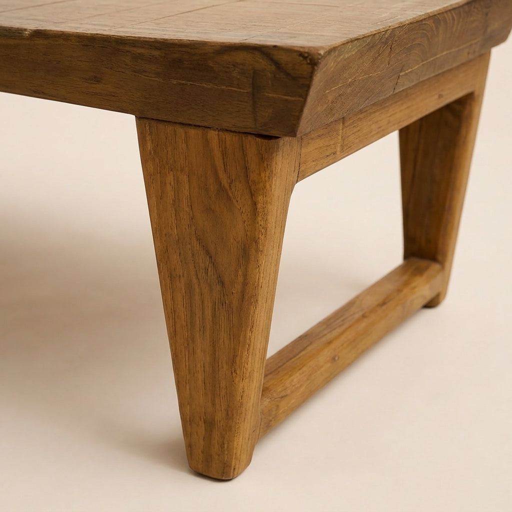Premium Teak Wood Yoga Bench