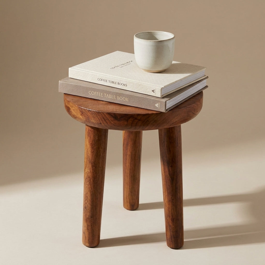 Uttarakhand Sheesham Wood Stool