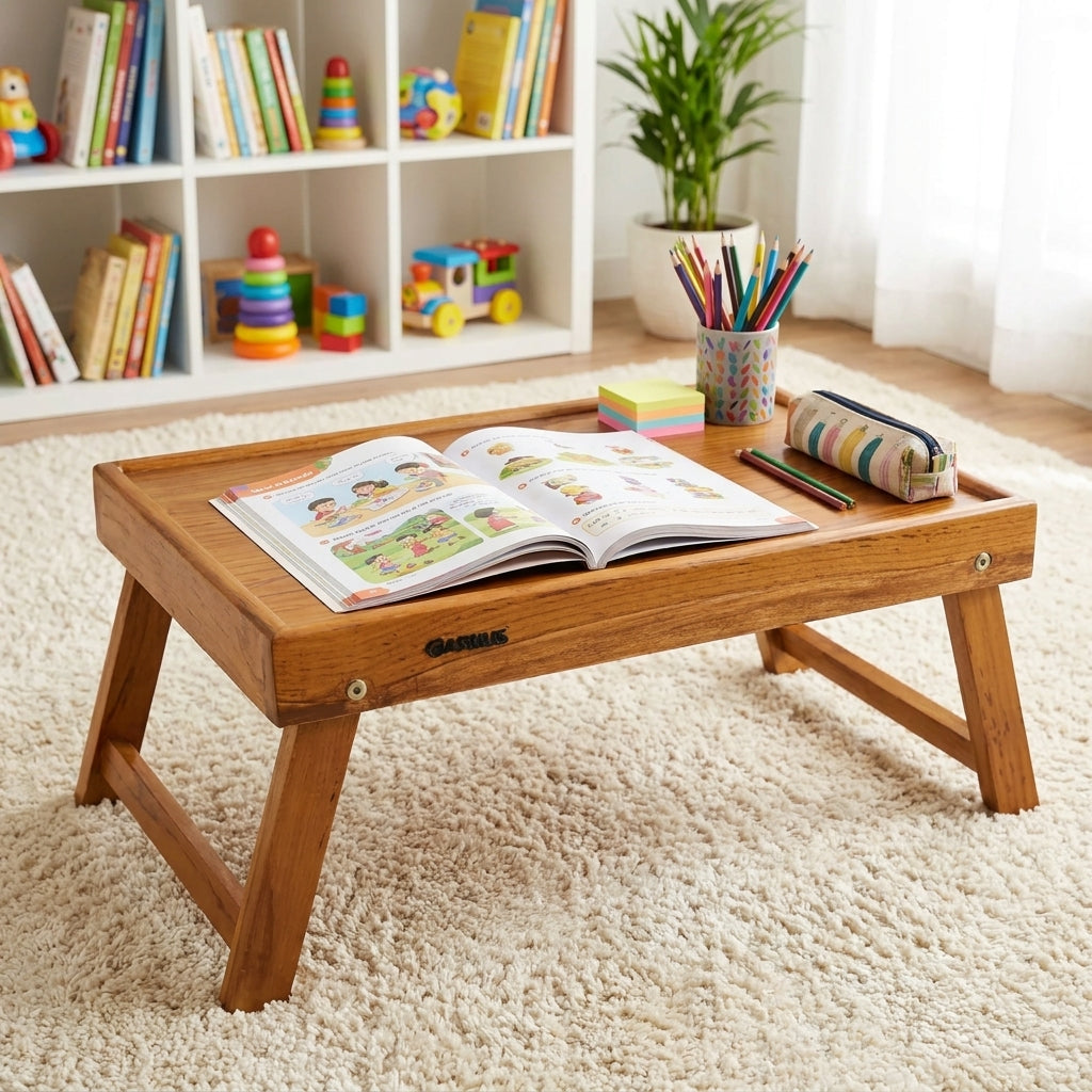Multipurpose Teak Wood Foldable Table