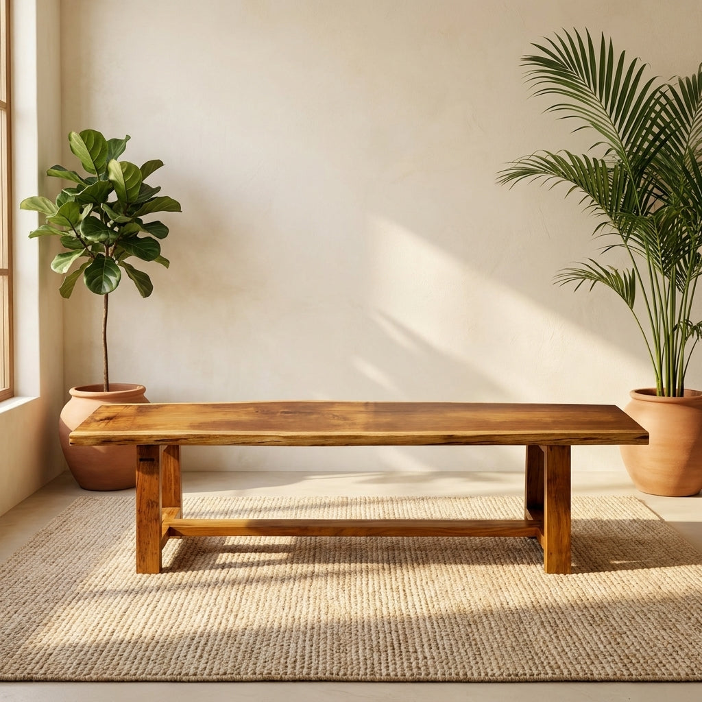 Tarana Solid Wood Long  Bench – 4 Seater