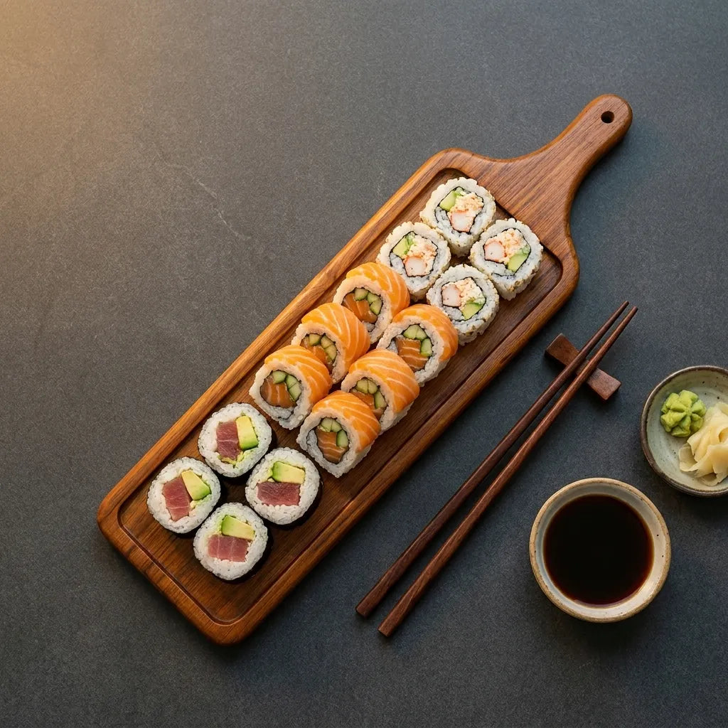 Teak Wood Paddle Serving Tray