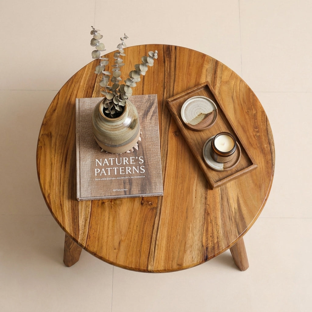 Wooden Coffee Table - Round