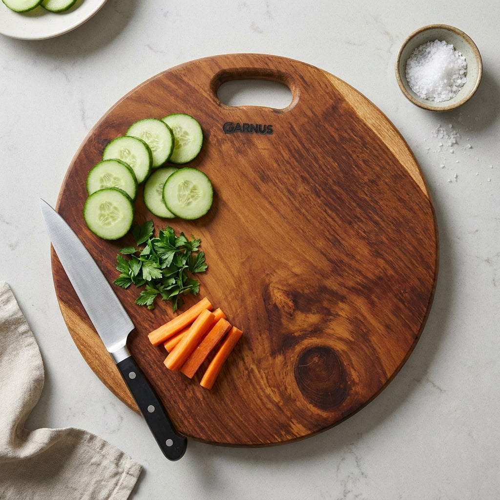Round Teak Wood Chopping Board