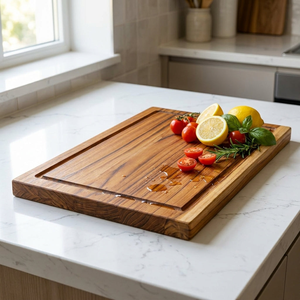 Trends Teak Wood Chopping Board with Groove
