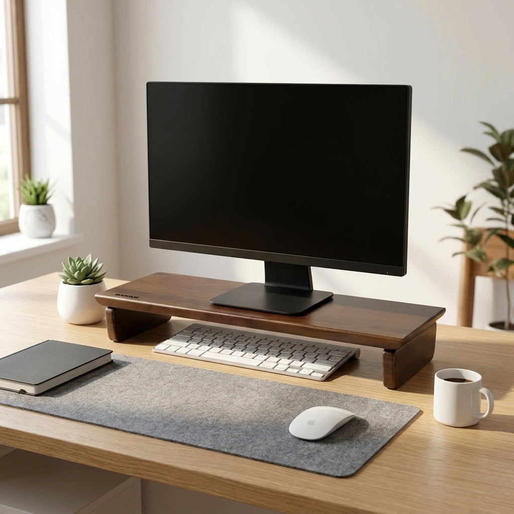 Wooden Monitor Riser Stand