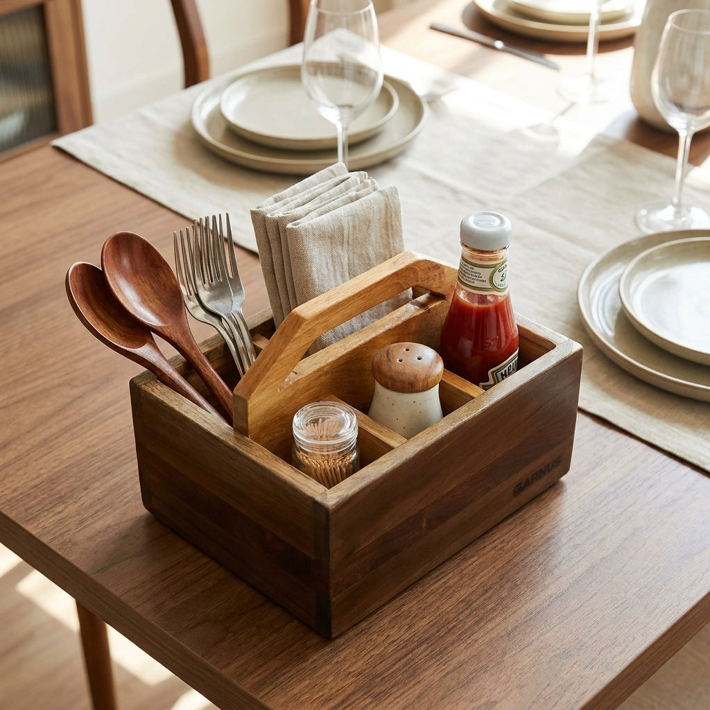 Wooden Multipurpose Organiser Box
