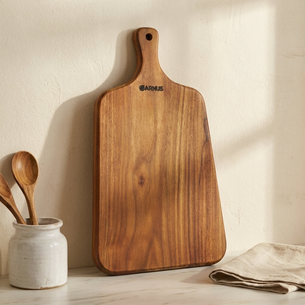 Teak Wood Chopping Board with Handle