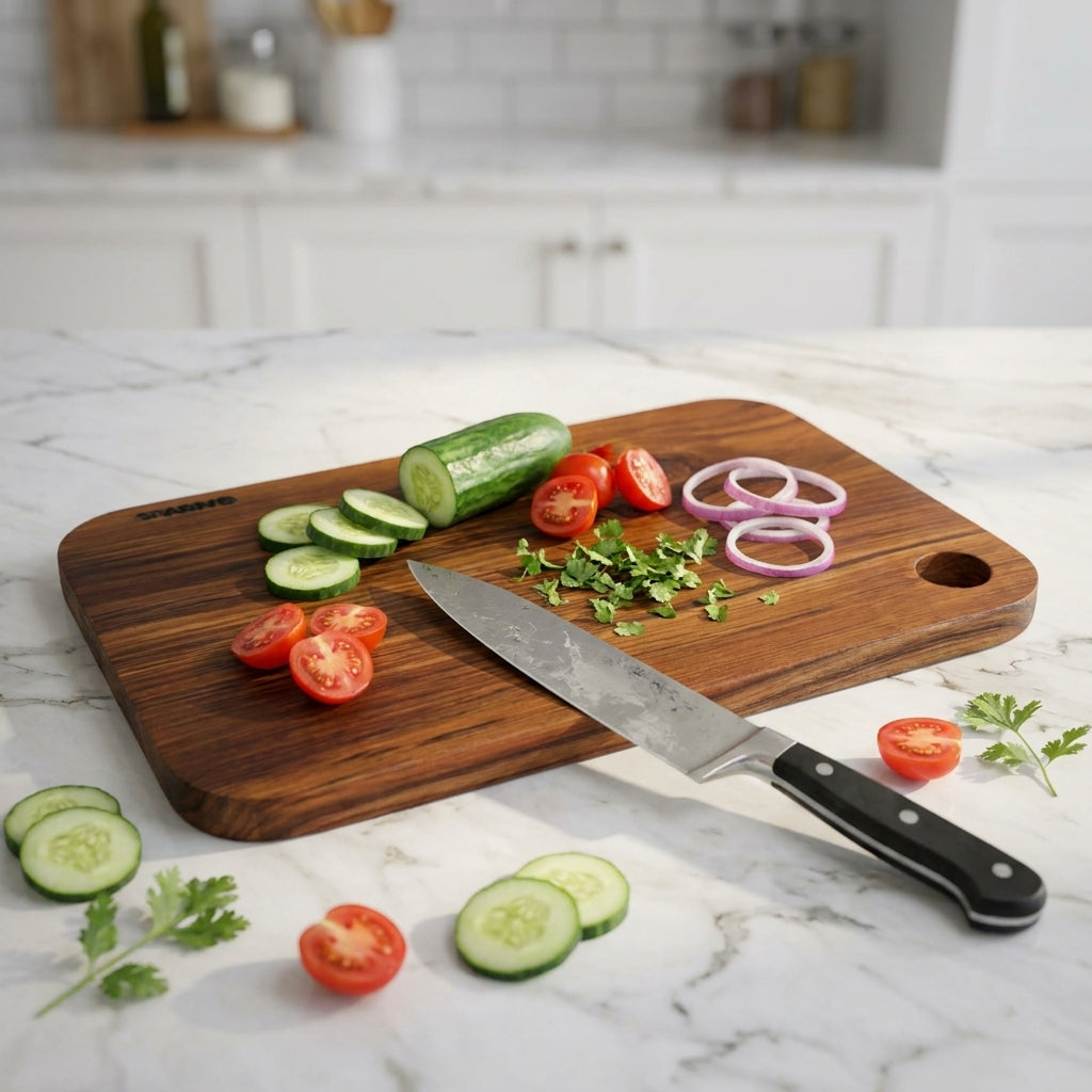 Teak Wood Rectangular Cutting Board