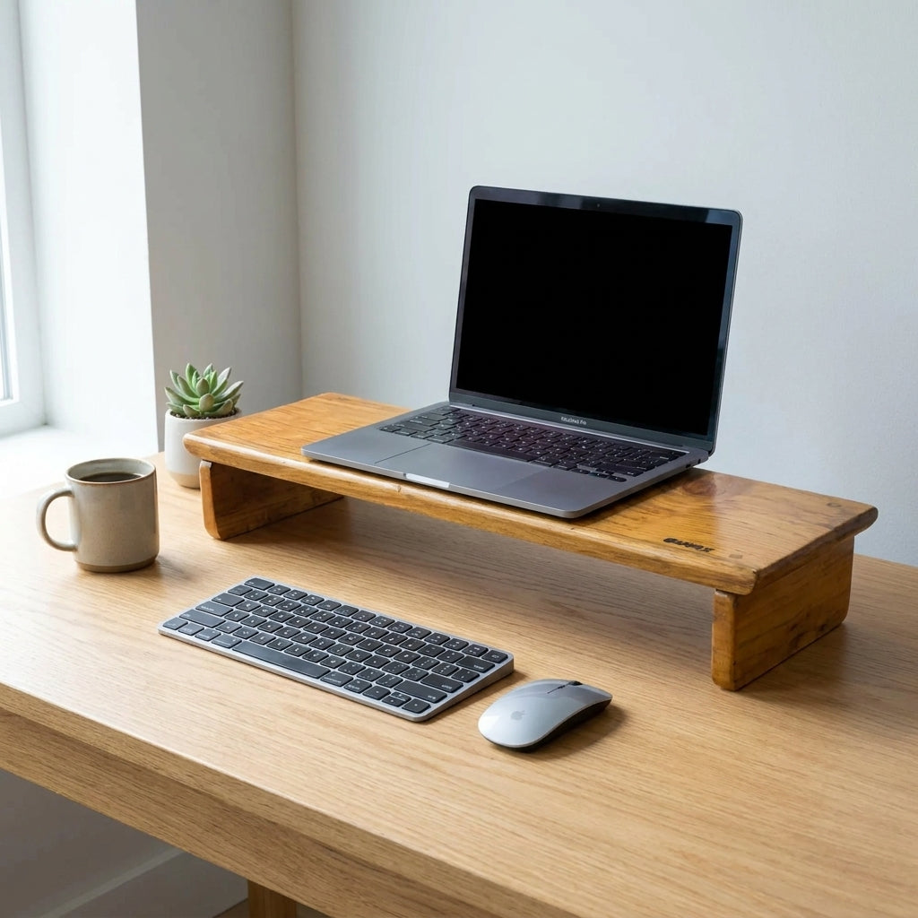 Wooden Monitor Stand for Desk