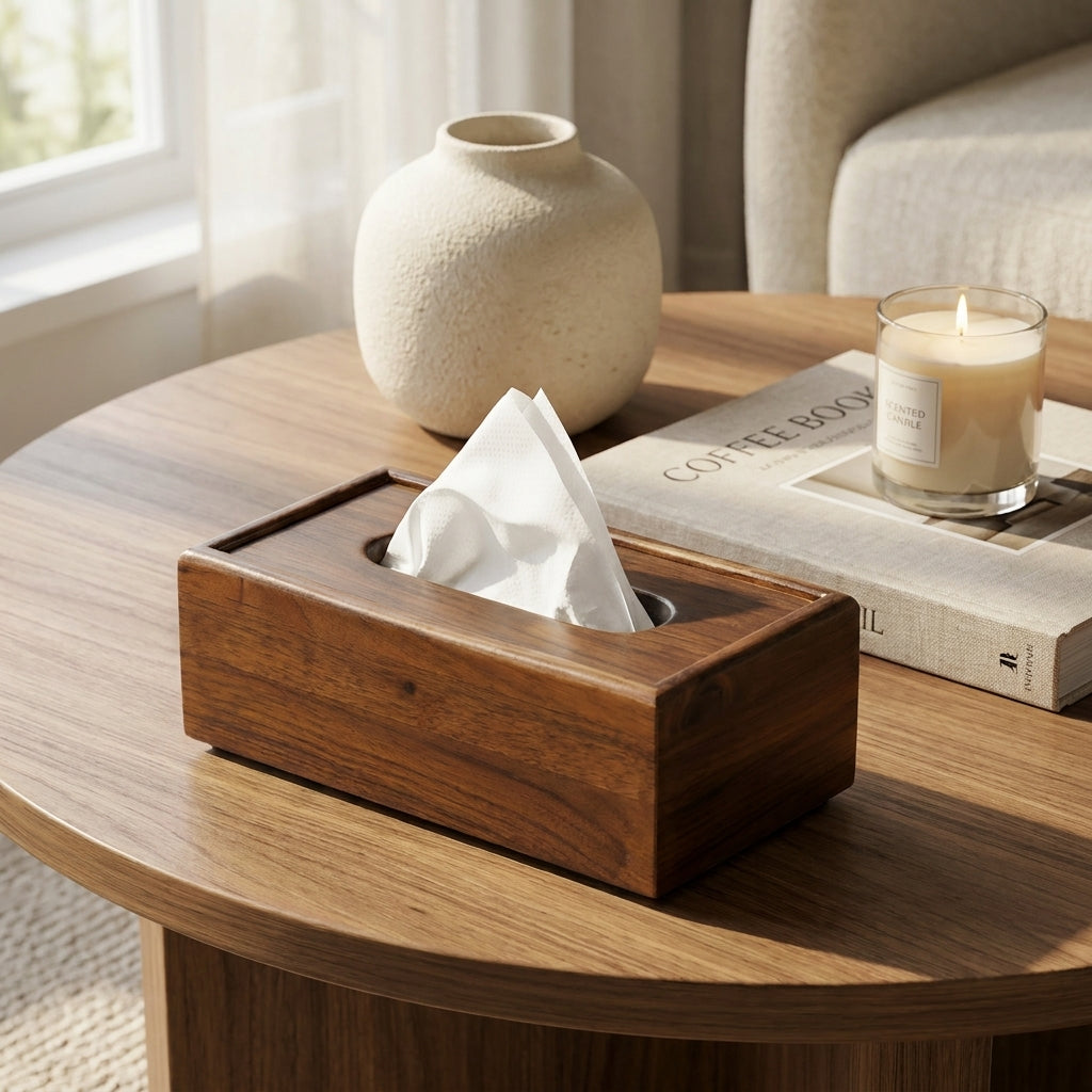 Wooden Tissue Box holder