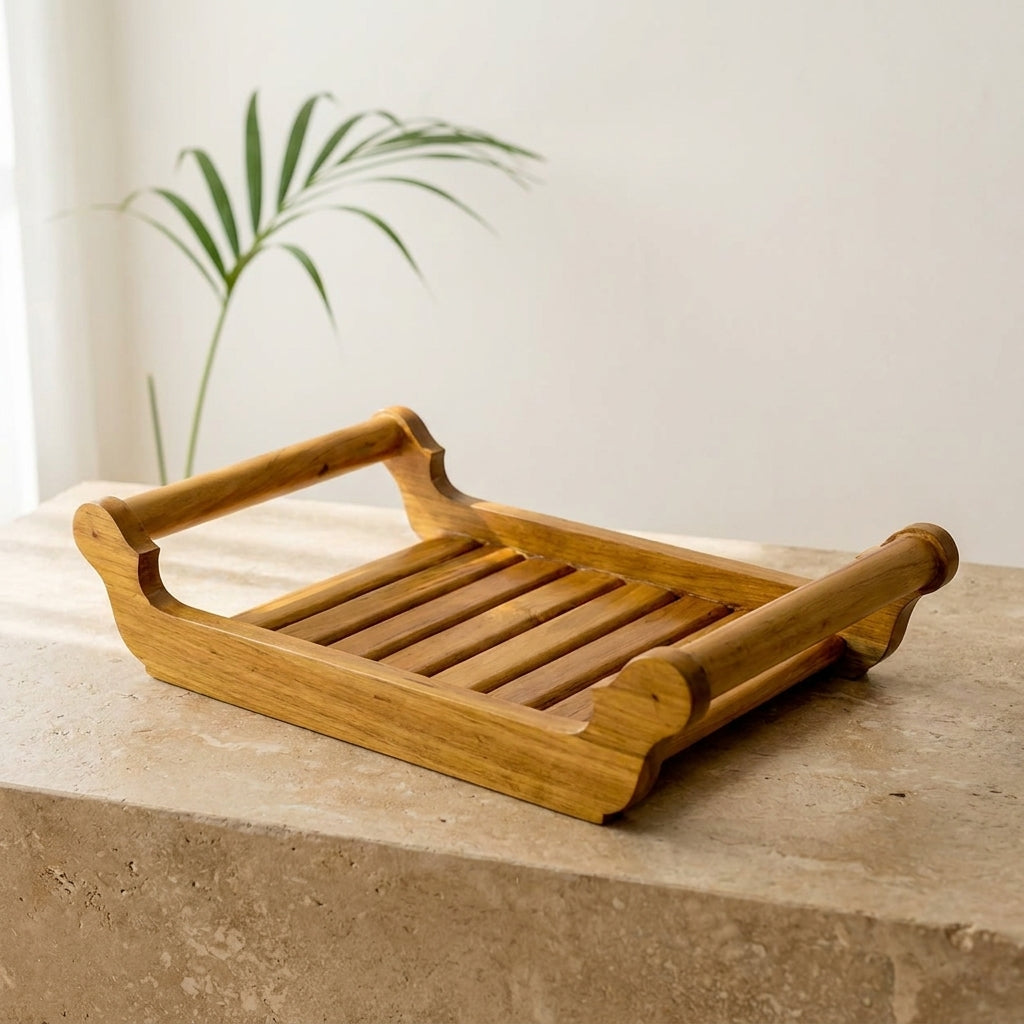 Classic Teak Wood Tray
