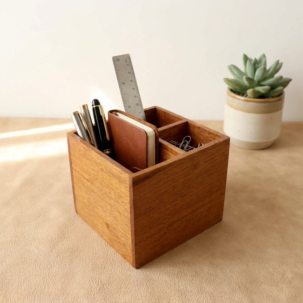 Mahogany Desk Organizer