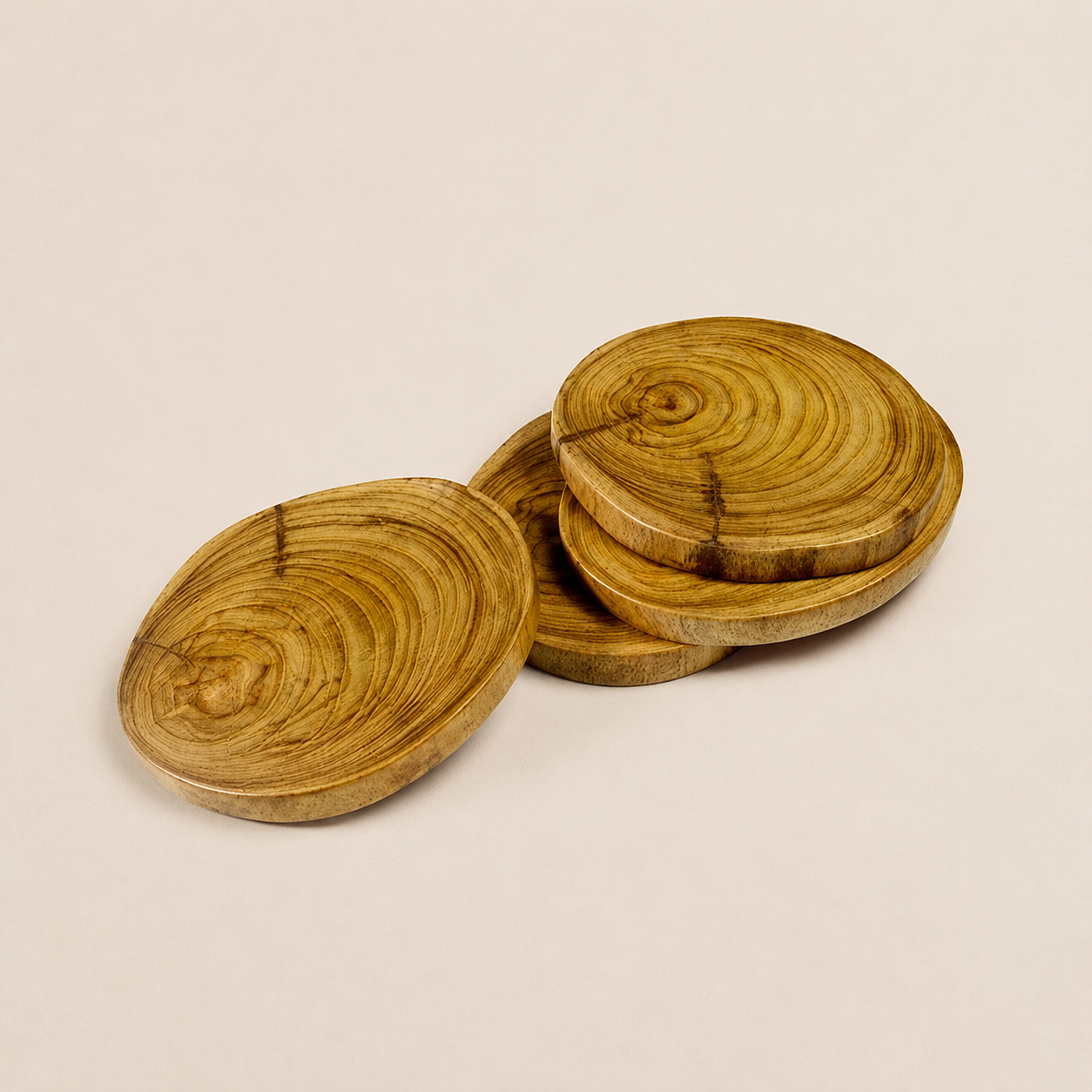Natural Teak Wood Tea Coaster