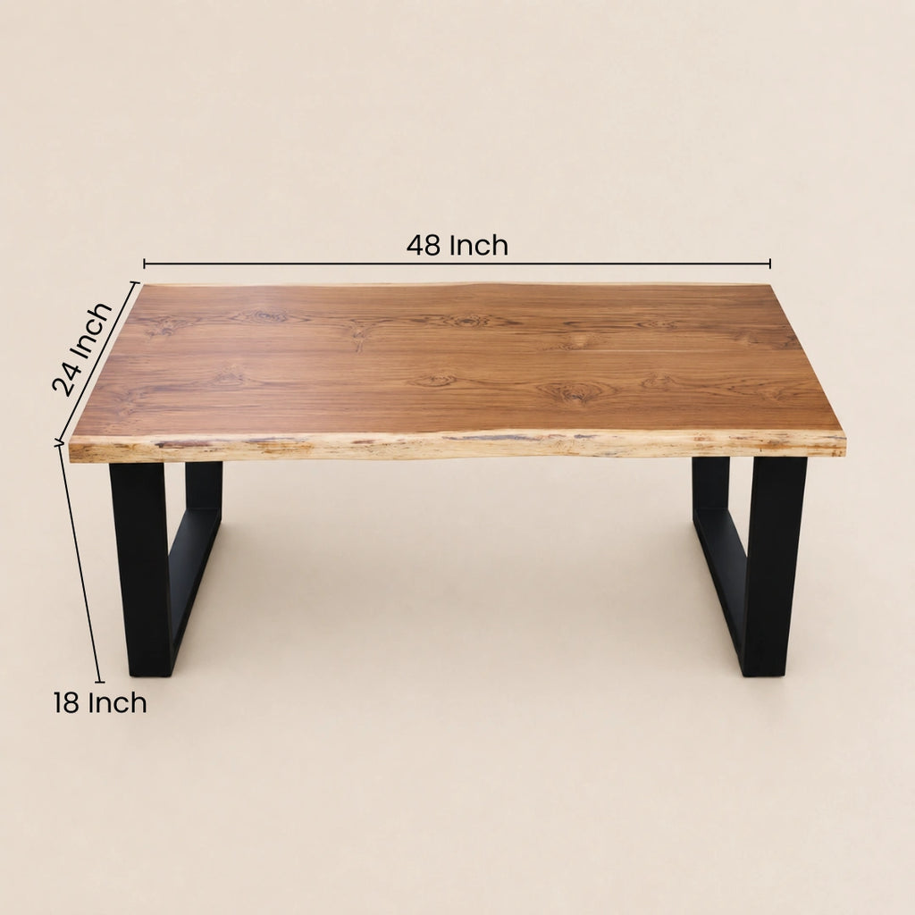 Solid Teak Wood Table (With Dark Walnut colour legs)