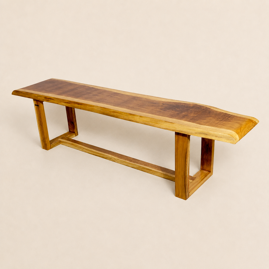 Saaj Solid Wood Long Bench – 4 Seater