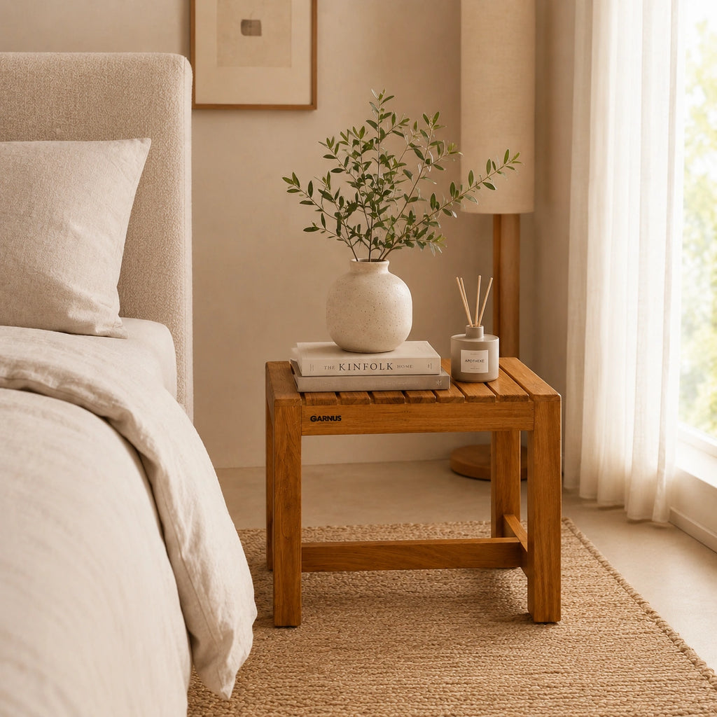Solid Teak Wood Stool