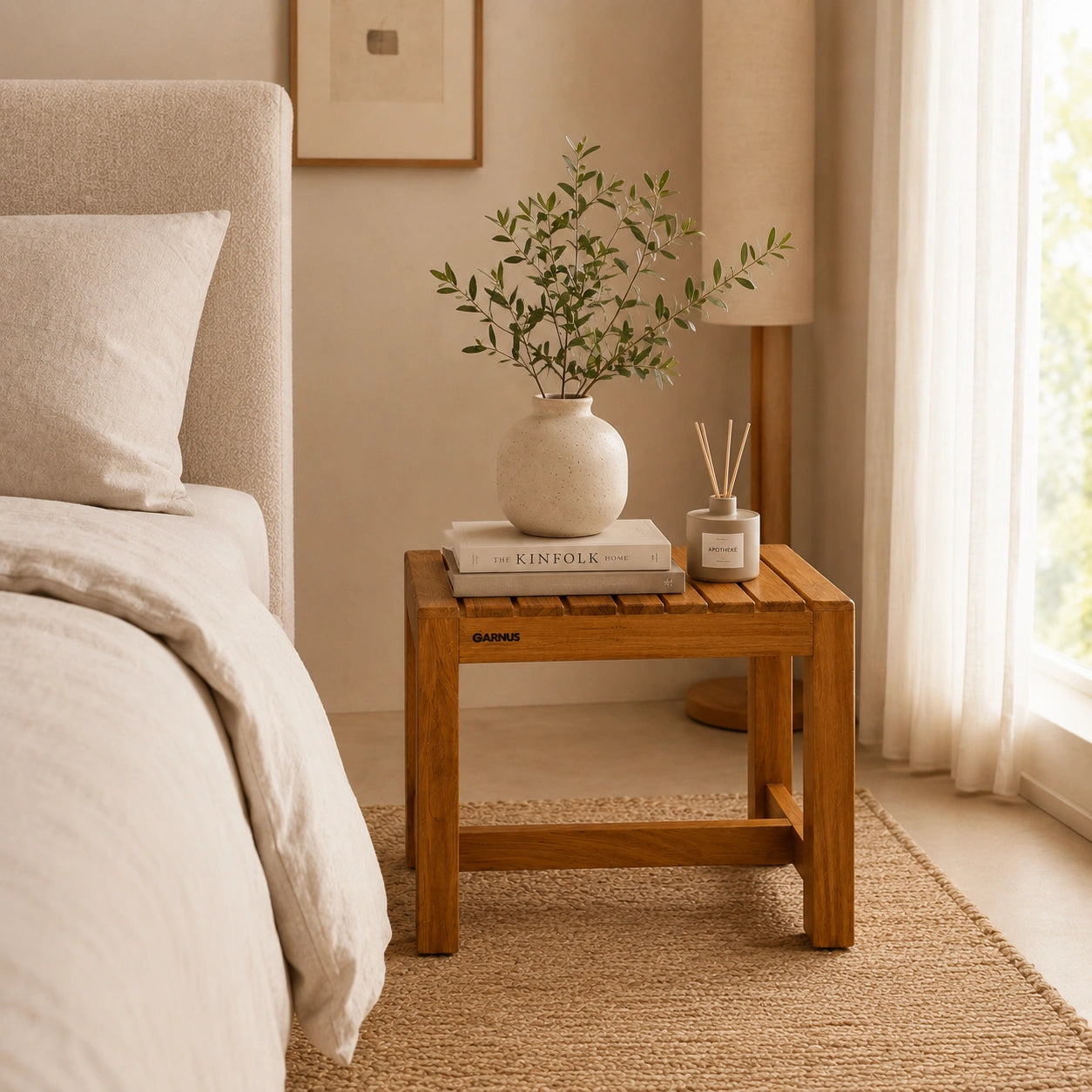 Solid Teak Wood Stool