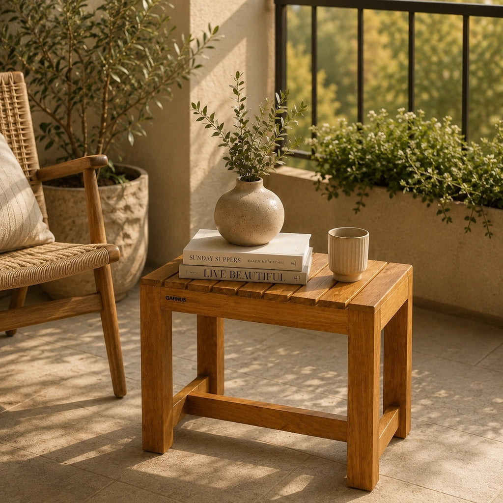 Solid Teak Wood Stool