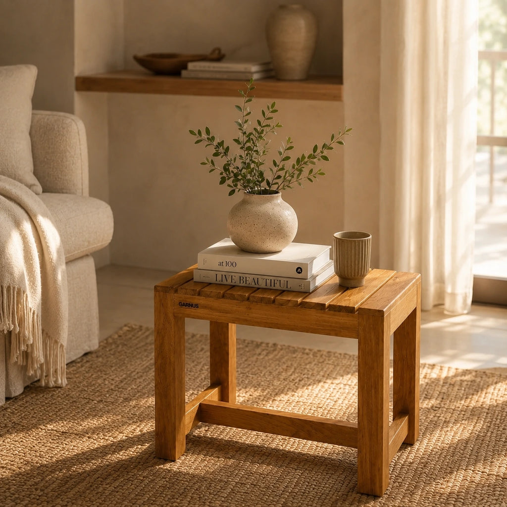 Solid Teak Wood Stool