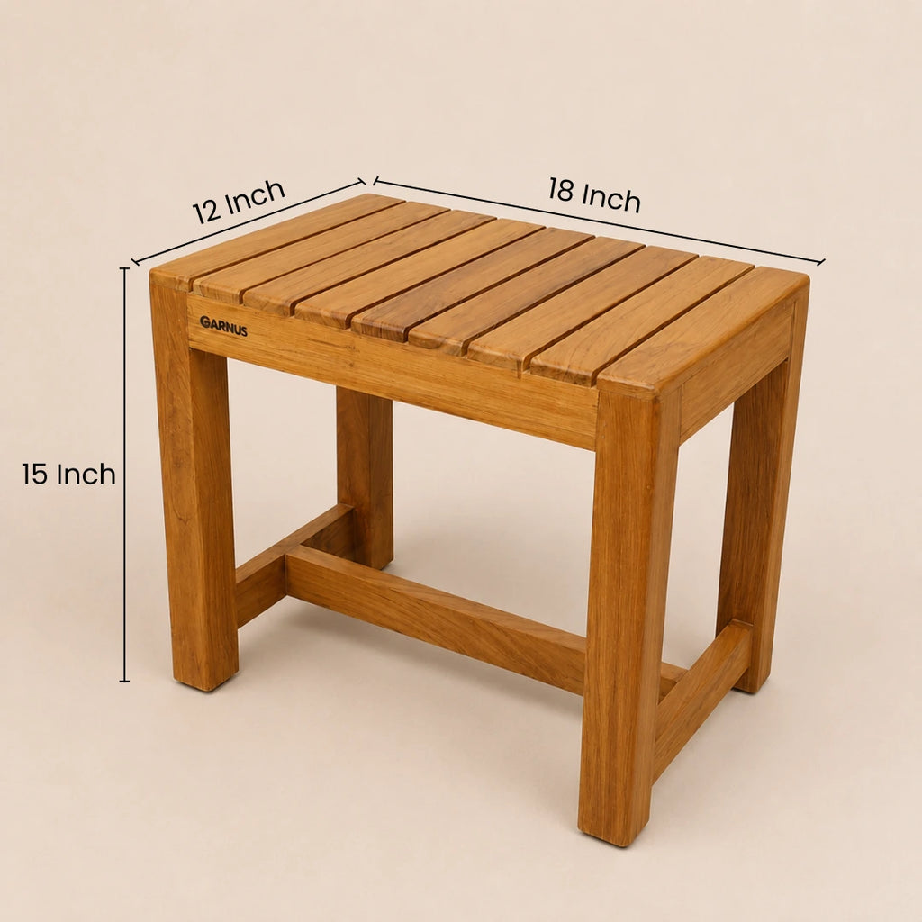 Solid Teak Wood Stool