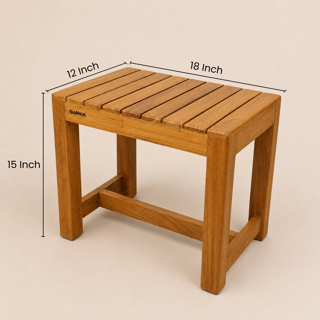 Solid Teak Wood Stool