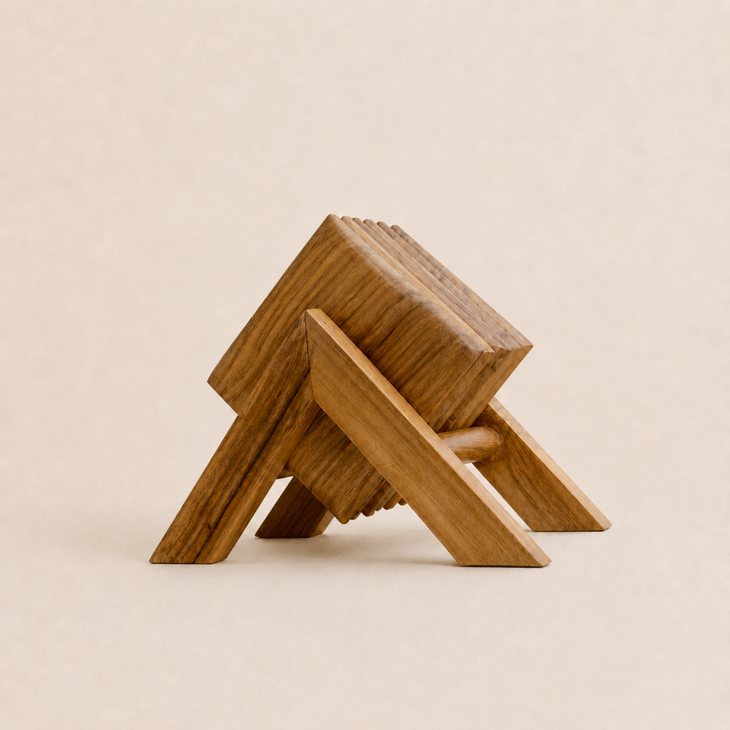 Square Teak Wood Coaster