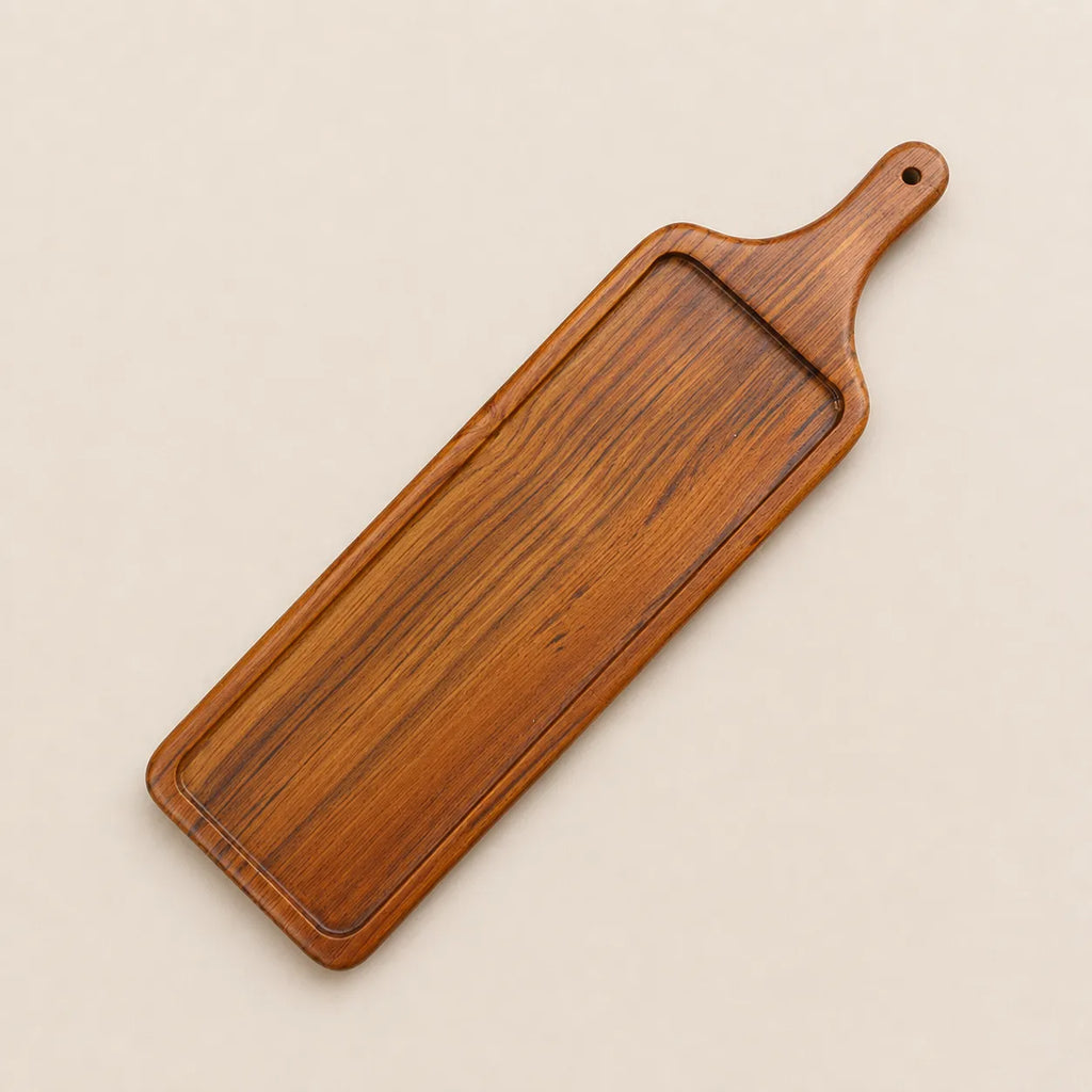 Teak Wood Paddle Serving Tray