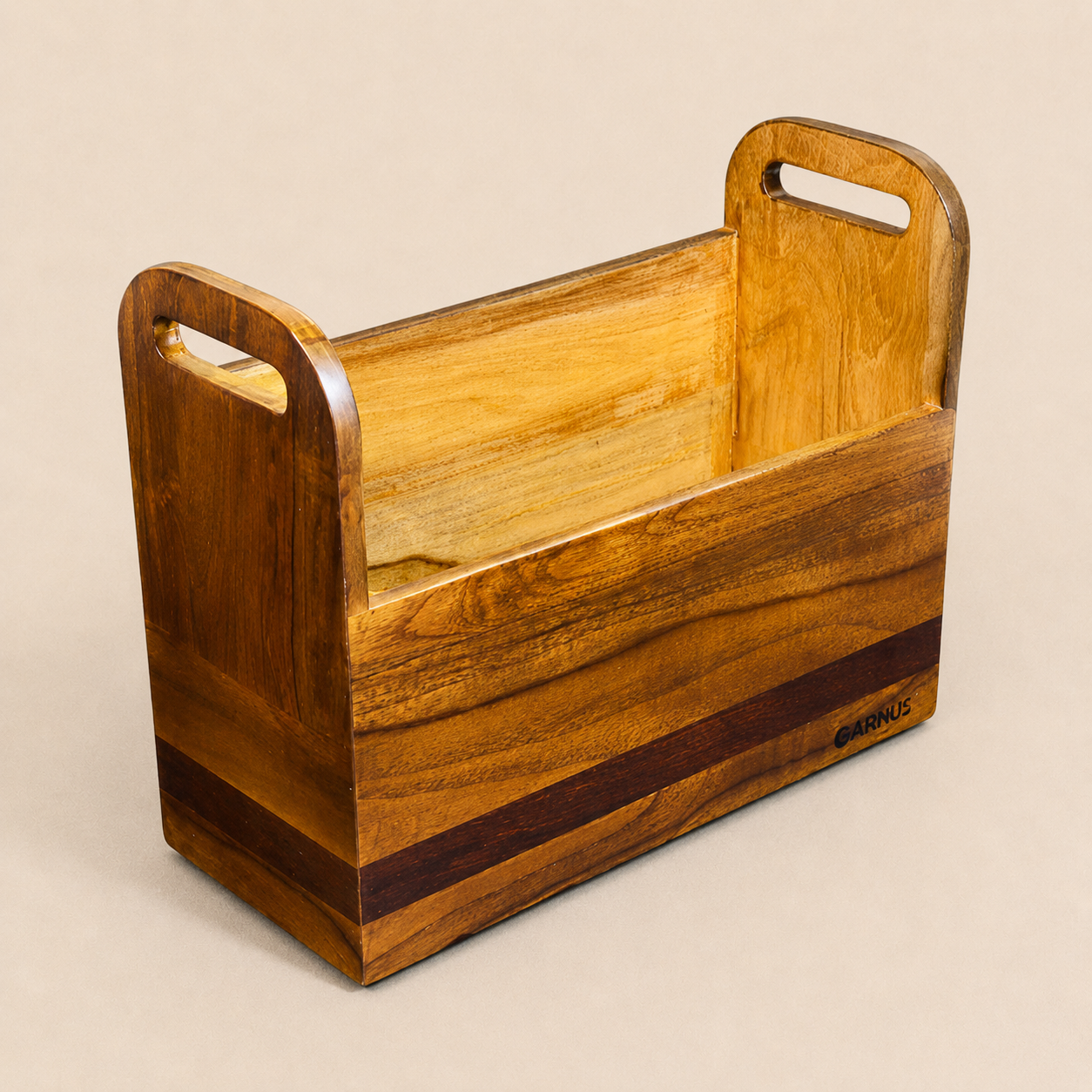 Wooden Magazine Holder Rack