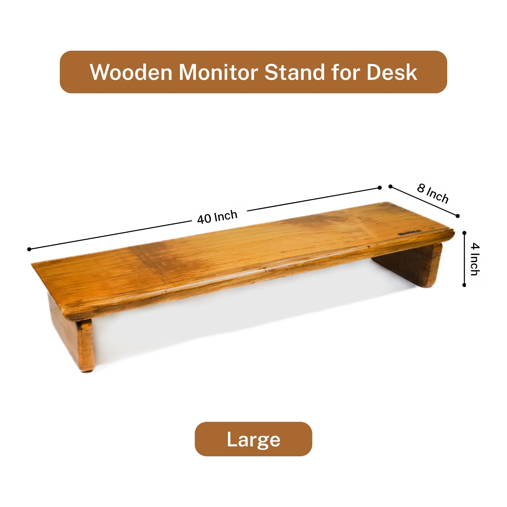 Wooden Monitor Stand for Desk