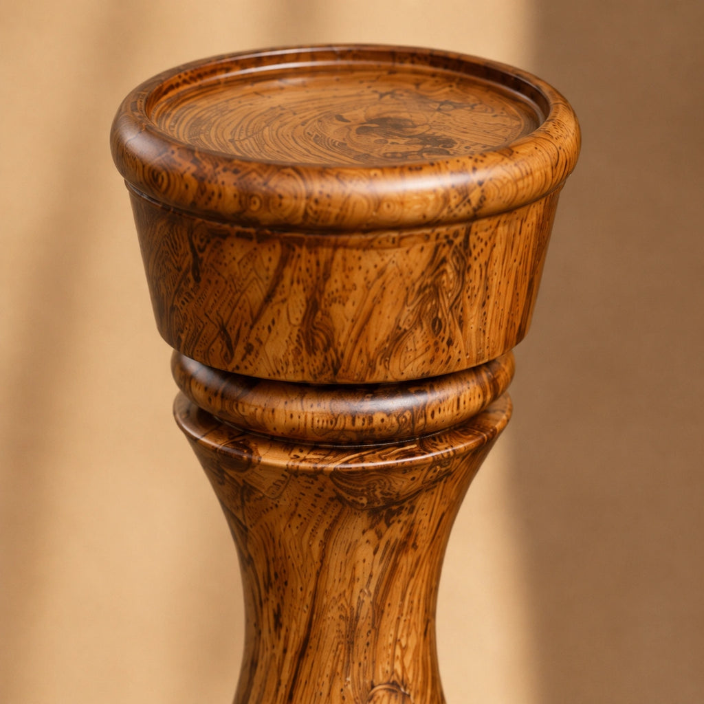 Classic Teak Wood Candle Stand