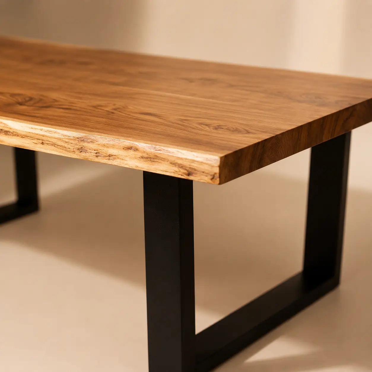 Solid Teak Wood Table (With Dark Walnut colour legs)