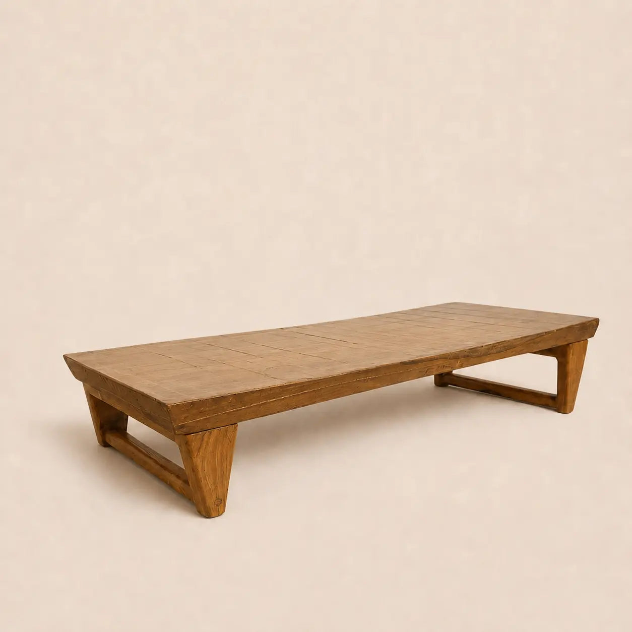 Premium Teak Wood Yoga Bench